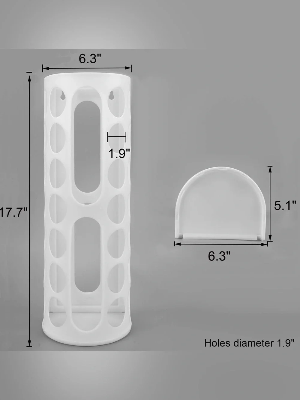 IKEA Variera Minimalist White Plastic Bags Dispenser - Bag Storage Organizer